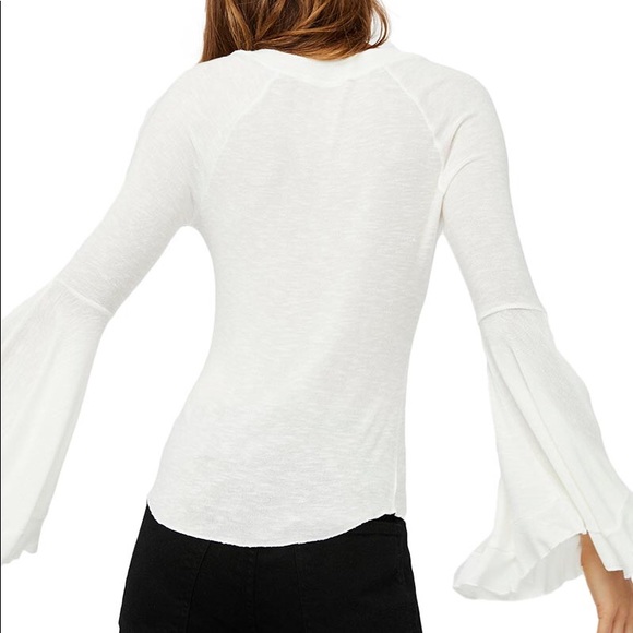 SOLD Free People So Dramatic Bell Sleeve Top - Picture 4 of 4